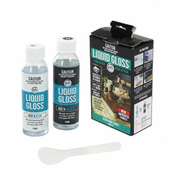 Resin Supplies |  240Ml Glass Coat Resin Liquid Gloss Art & Craft Essentials Resin Supplies