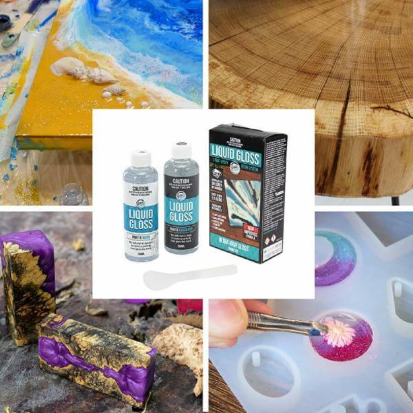 Resin Supplies |  500Ml Glass Coat Resin Liquid Gloss Art & Craft Essentials Resin Supplies