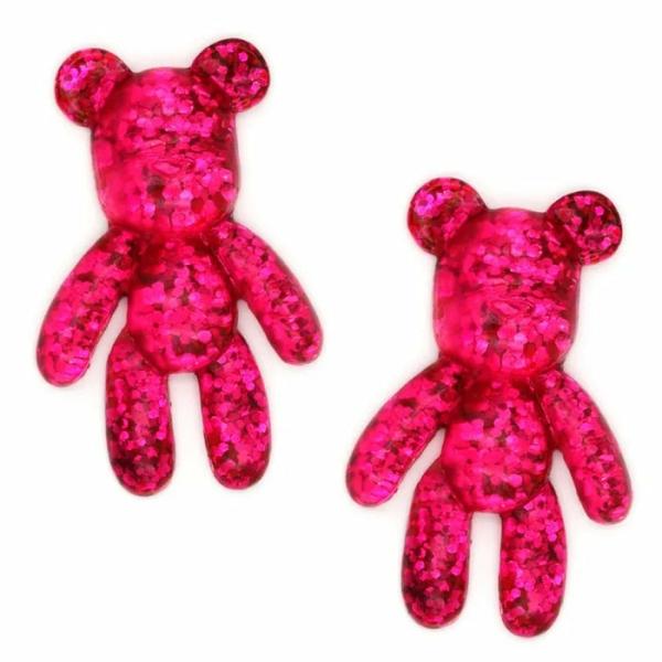 Resin Supplies |  Glitter Teddy Bear Shape Resin Embellishments Art & Craft Essentials Resin Supplies