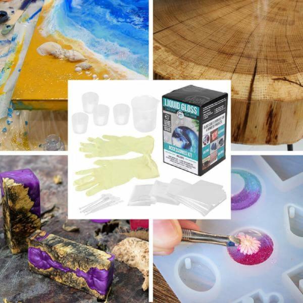 Resin Supplies |  Liquid Gloss Accessories Kit Art & Craft Essentials Resin Supplies