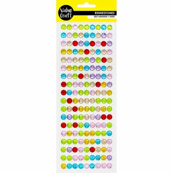 Rhinestones |  10Mm Multicolour Round Rhinestones Art & Craft Essentials Rhinestones