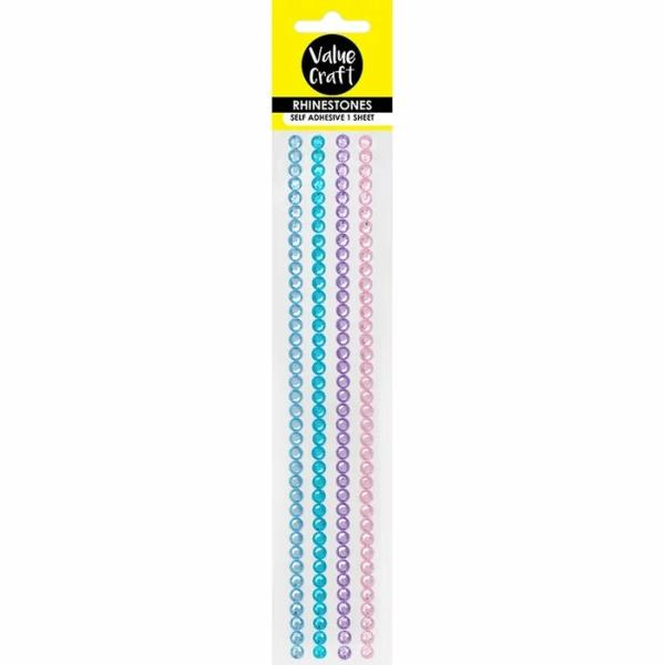 Rhinestones |  8Mm Pastel Colour Strips Rhinestones Art & Craft Essentials Rhinestones