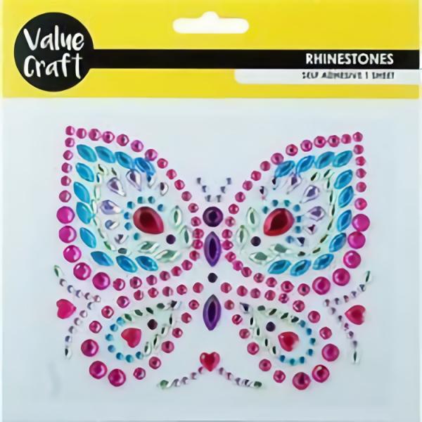 Rhinestones |  Large Butterfly Rhinestones Art & Craft Essentials Rhinestones