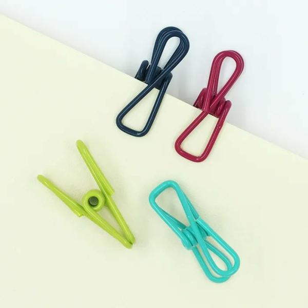 Stationery Supplies |  Assorted Colours Large Metal Clips Art & Craft Essentials Stationery Supplies