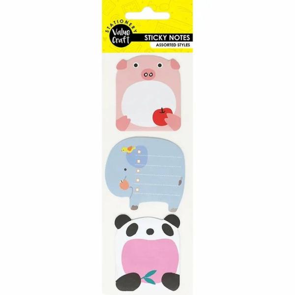 Stationery Supplies |  Mini Animal Shape Sticky Notepads Art & Craft Essentials Stationery Supplies