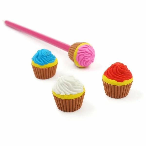 Stationery Supplies |  Mini Cupcake Shape Novelty Erasers Art & Craft Essentials Stationery Supplies