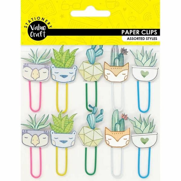 Stationery Supplies |  Plants Theme Wooden Paper Clips Art & Craft Essentials Stationery Supplies