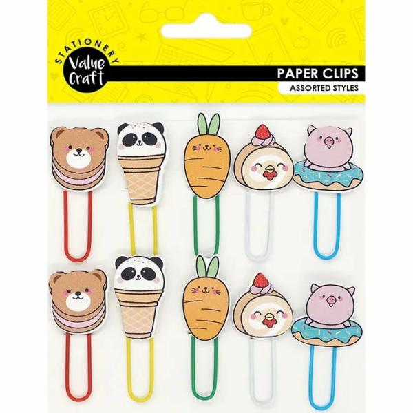 Stationery Supplies |  Treats Theme Wooden Paper Clips Art & Craft Essentials Stationery Supplies