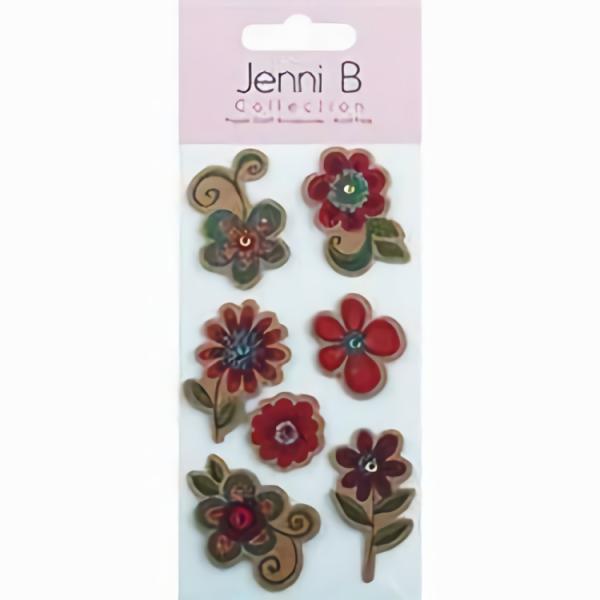 Stickers |  Flower With Flourish 3D Stickers Art & Craft Essentials Stickers