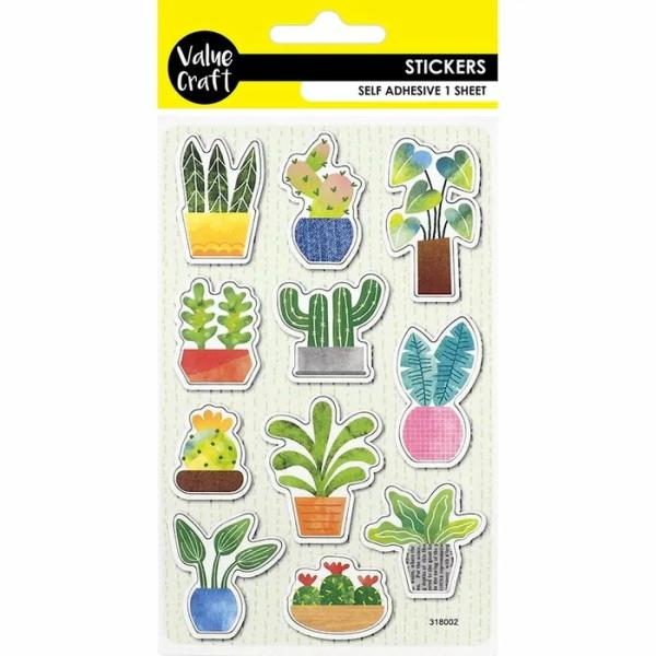 Stickers |  Self Adhesive Plants Craft Stickers Art & Craft Essentials Stickers