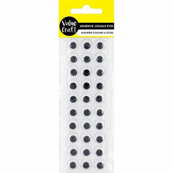 Toy Making Supplies |  12Mm Craft Round Joggle Eyes Art & Craft Essentials Toy Making Supplies