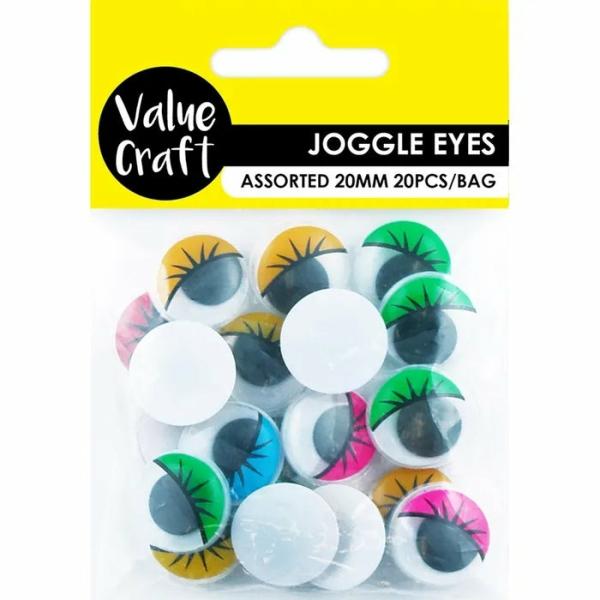 Toy Making Supplies |  20Mm Craft Round Joggle Eye Art & Craft Essentials Toy Making Supplies