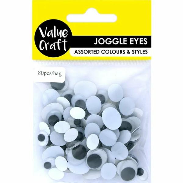 Toy Making Supplies |  Oval Shape Craft Joggle Eyes Art & Craft Essentials Toy Making Supplies