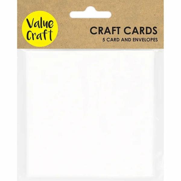 Craft Papers |  White Craft Cards With Envelopes Art & Craft Essentials Craft Papers