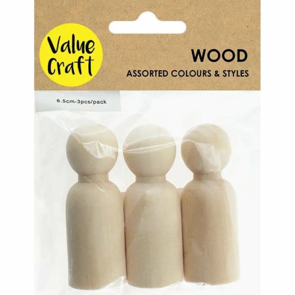 Craft Wooden Items |  6.5Cm Craft People Shape Wood Art & Craft Essentials Craft Wooden Items