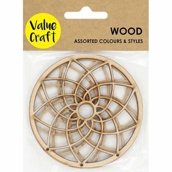 Craft Wooden Items |  90Mm X 90Mm Craft Wooden Dream Catcher Art & Craft Essentials Craft Wooden Items