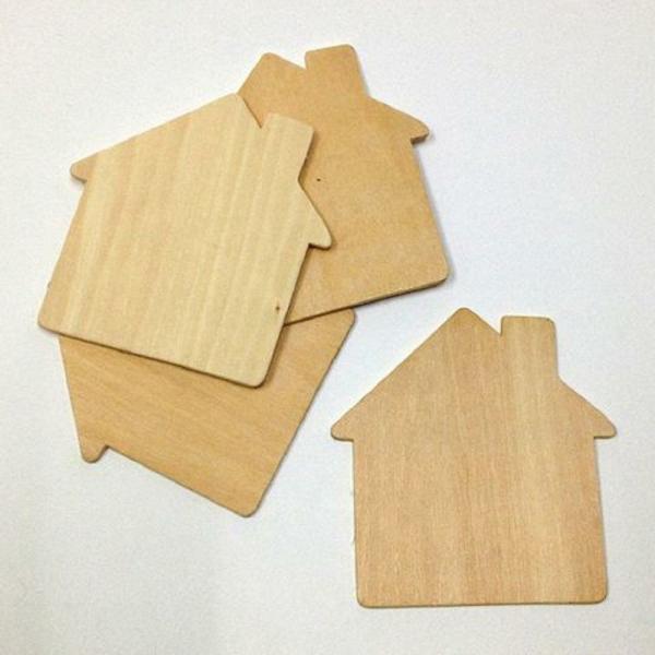 Craft Wooden Items |  House Shape Plywood Craft Art & Craft Essentials Craft Wooden Items