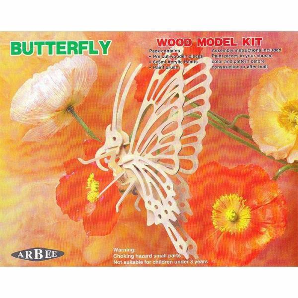 Diy Craft Kits |  3D Wooden Butterfly Model Kit Art & Craft Essentials Diy Craft Kits