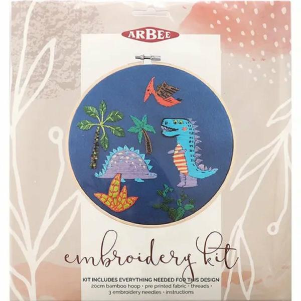 Diy Craft Kits |  Dinosaur Friends Embroidery Diy Kit Art & Craft Essentials Diy Craft Kits