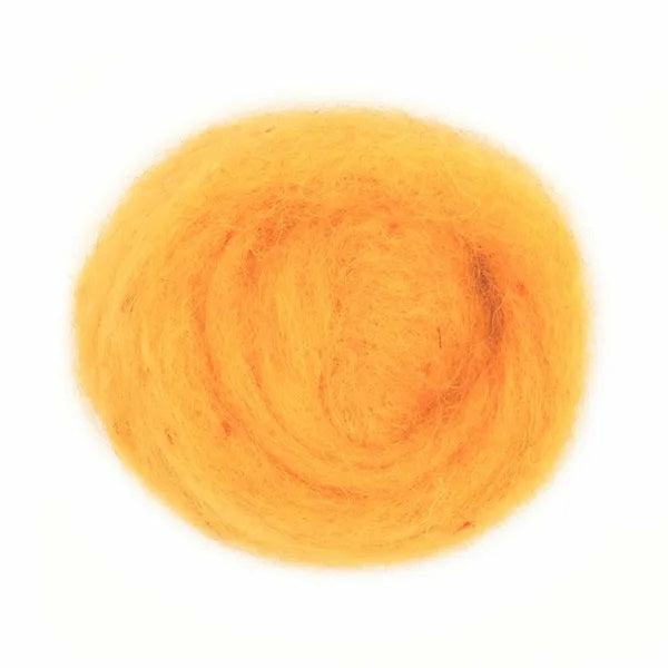 Felting Supplies |  Lemon Colour Combed Wool Art & Craft Essentials Felting Supplies