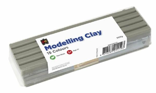 Modelling Clay |  500G Grey Colour Modelling Clay Art & Craft Essentials Modelling Clay