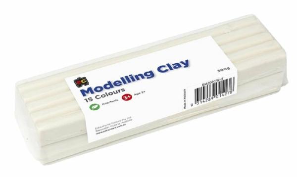 Modelling Clay |  500G White Colour Modelling Clay Art & Craft Essentials Modelling Clay