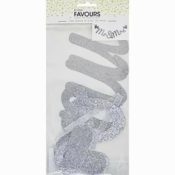 Other Craft Supplies |  Decorative Banner Mr & Mrs Silver Art & Craft Essentials Other Craft Supplies