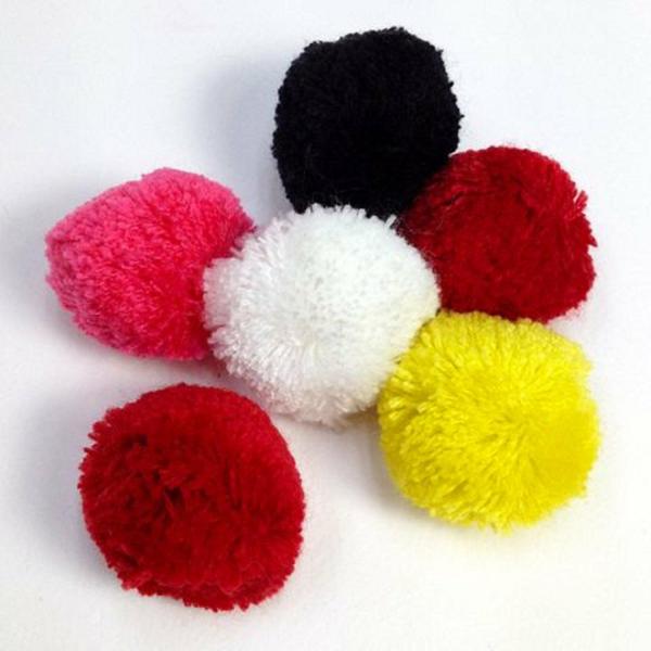 Pom Pom & Chenille Stems |  40Mm Fibre Pom Poms Art & Craft Essentials Pom Pom & Chenille Stems